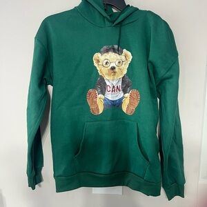 Green Bear Graphic womens Sweater